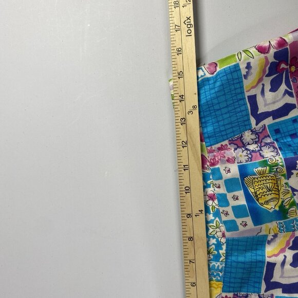 Silkland Pants 10 Colorful Dress Ankle Straight Artsy Mid Rise Office - Picture 10 of 13